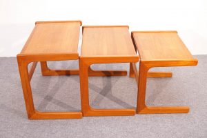 Scandinavian Modern Teak Nesting Tables