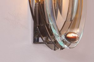 Two tone glass Veca wall sconce