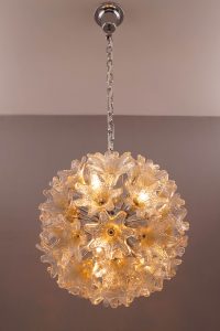 Murano Glass Flower Chandelier Veart